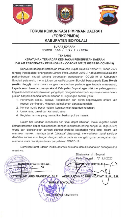 Forum Komunikasi Pimpinan Daerah Kabupaten Boyolali